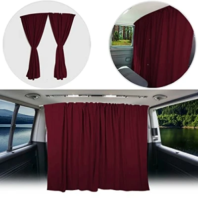 Image of BREMER SITZBEZÜGE Divider Driver&#039;s Cab Sun Protection Curtains Compatible with VW T5 T6 Multivan Transporter Caravelle A_RT Camping Motorhome Accessories