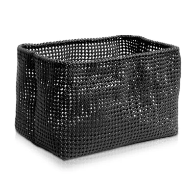 Image of MOVE Rectangular Basket, Black, 16,5 x 28 18 cm