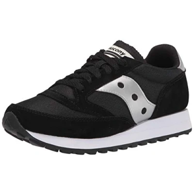 Image of Saucony Unisex Jazz 81 Sneaker, Black Silver, 11 UK