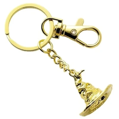 Image of Harry Potter Official Gold Tone Sorting Hat Keyring
