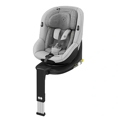 Image of Maxi Cosi Mica i Size, 360 Swivel car seat, seat with isofix 0 4 years, 40 105 cm, 18 kg, Rearfacing up to G Cell Side Impact Protection, Newborn Inlay, Authentic Grey