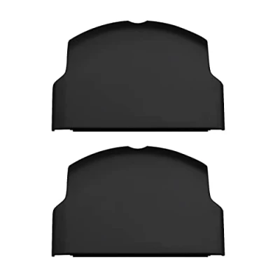 Image of eMagTech 2PCS Replacement Battery Door Covers Cases Protectors Compatible with SONY PSP 2000 2003 2004 3000 3003 3004 Black Plastic Console Accessories