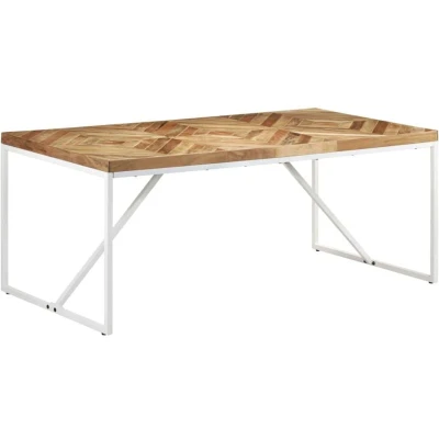 Image of vidaXL Dining Table 180x90x76 cm Solid Acacia and Mango Wood
