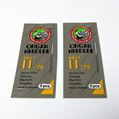 Image of 10 Pcs Organ HAx1 HA1 15X1 130/705H Flat Needles for Home Sewing Machine (14/90)