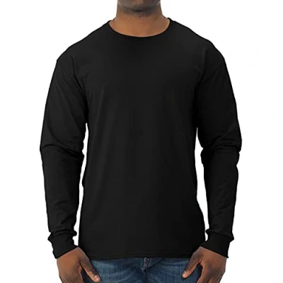 Image of Jerzees Men&#039;s Adult Long Sleeve Tee, Black, Large