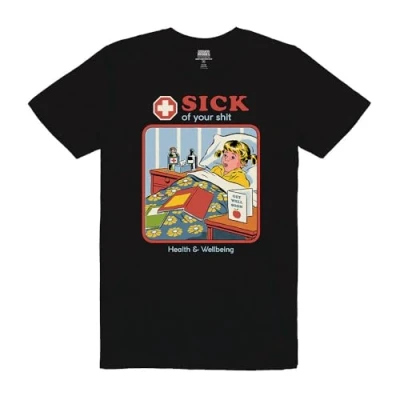 Image of Pyramid International Steven Rhodes Sick of Your Shit T Shirt S Black
