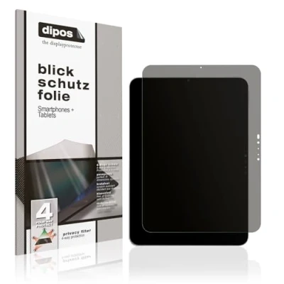 Image of dipos I Privacy Filter compatible with Apple iPad Pro 13 inch M4 2024 Screen Protector Anti Spy 4 Way Protection