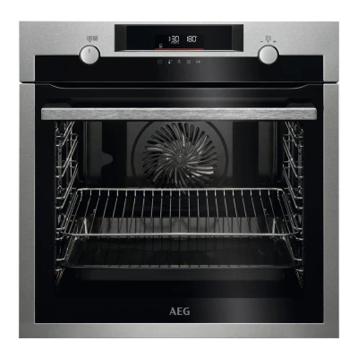Image of AEG 6000 Steam Oven BPS555060M, Built In Electric Single Oven, 71L Capacity, Pyrolytic Self Clean, Multilevel Cooking, Antifingerprint Coating, LED Display, Child lock, Stainless Steel