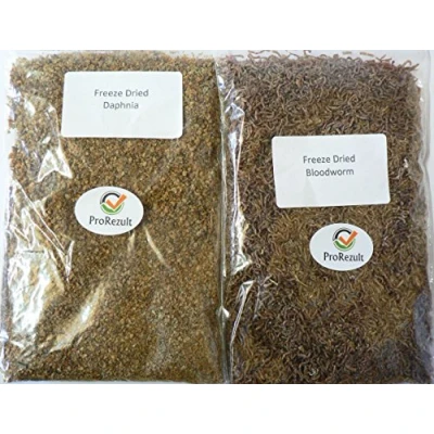 Image of Freeze Dried Bloodworm and Daphnia Twin Pack Aquarium Tropical Fish Food