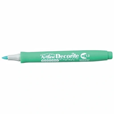 Image of Artline &#039;Decorite&#039; Pastel Green Marker Pen 1.0mm for Card, Glass, Metal and Plastic