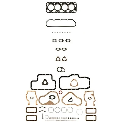 Image of 019814, 019815, 019937, 019978 Full Gasket Set, engine AJUSA 50035700 with cylinder head gasket, valve stem seals FIBERMAX