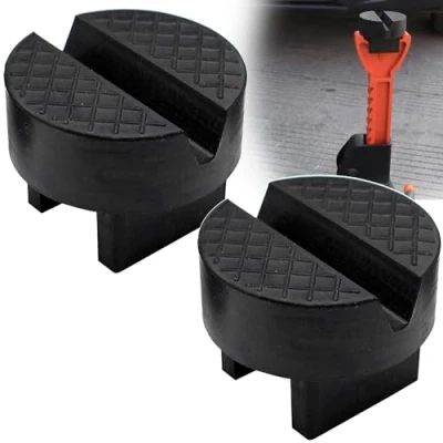 Image of Universal Car Jack Stand Pad For Axle Stands Block Adapter Sill Damage Protector Pinch Weld Guard Anti Slip Lifting Rubber Unique Design Repair