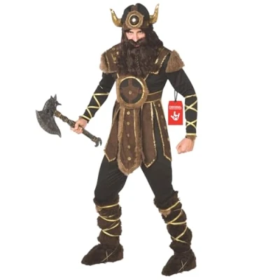 Image of Morph Mens Viking Costume for Adult, Outfit Men, Fancy Dress Men Large
