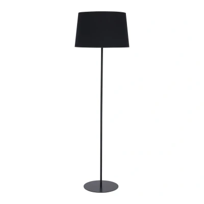 Image of Maja Floor Lamp With Shade Black 1xE27