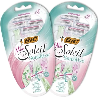 Image of BIC Miss Soleil Sensitive Women&#039;s Razors, Bundle of 2 Packs 4