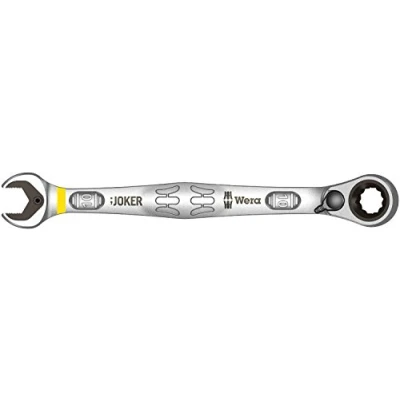 Image of Wera Joker Wrench Ratchet Wrench, Reversible, 10 x 159 mm Fluorescent Yellow, 05020065001