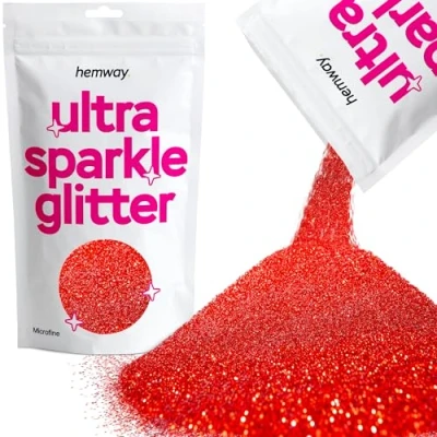 Image of Glitter Red Ultra Sparkle Sequins Nail Face Festival Christmas Halloween Makeup Microfine 100g / 3.5oz