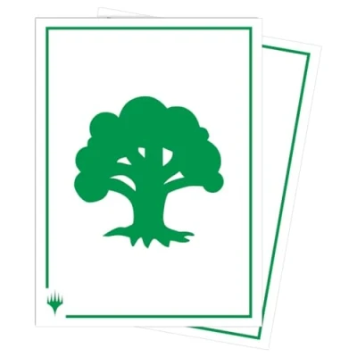 Image of Ultra PRO Mana 8 105ct Apex Deck Protector Sleeves Forest for Magic: The Gathering, Protect &amp; Store Collectible Cards, Sports MTG, D&amp;D Sized to Fit Standard Size Cards