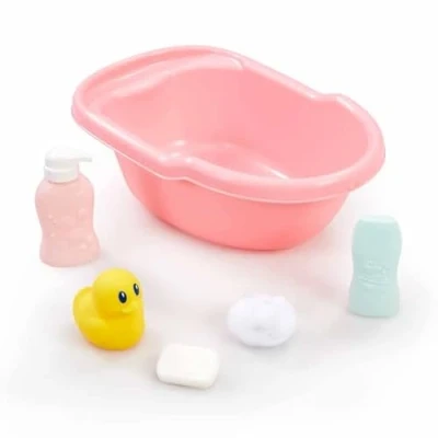 Image of Cupcake Dolly Bath Set For Children From 3 Years Early Learning Centre Toys Baby Doll Accessories Toy ELC Dolls And Accessory