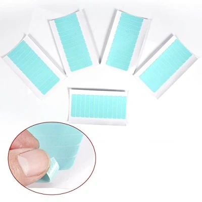 Image of 60pcs/set Replacement Tapes Adhesive Strips for Tape Extensions Human Hair Double Sided Super Tab Beauty Tool