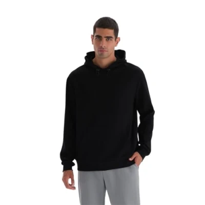 Image of Dagi Men&#039;s Hooded Long Sleeve Sweatshirt, Black, S