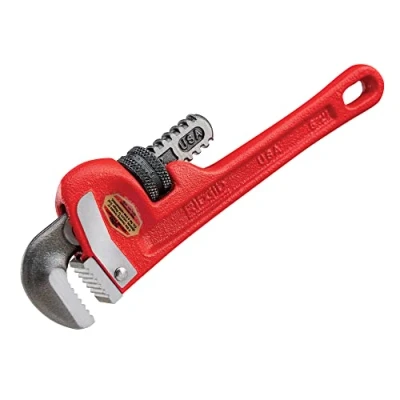 Image of RIDGID 31000 6 inch Heavy Duty Straight Pipe Wrench, Plumbing Wrench,Red