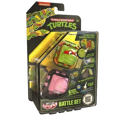 Image of Battle Cubes Ninja Turtles Raphaelo Vs Krang, Set of 2
