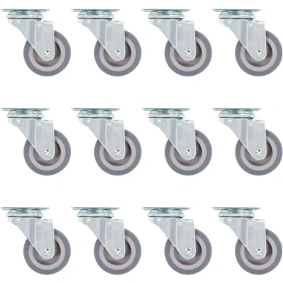 Image of vidaXL Swivel Casters 12 pcs 50 mm
