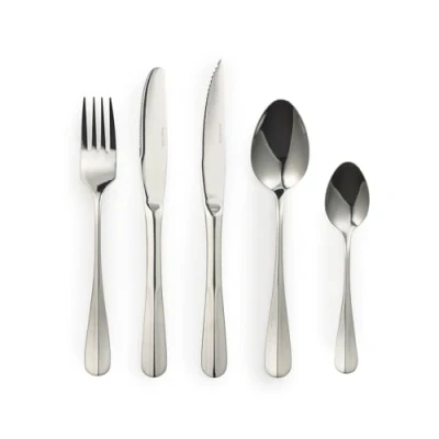 Image of Salter BW086282EU7 Newbury Cutlery Set 20 Piece, 18/0 Stainless Steel, 15 Year Guarantee, 4 Place Settings, Includes Forks, Knives, Steak Dessert Spoons &amp; Teaspoons, Dishwasher Safe