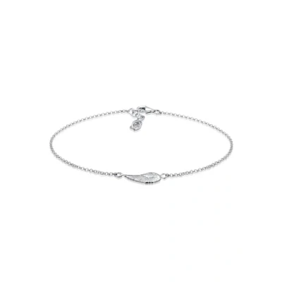 Image of Elli Bracelet Women Angel Wing Symbol Classic in 925 Sterling Silver
