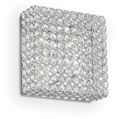Image of Admiral 4 Light Small Square Ceiling Flush Chrome, G9