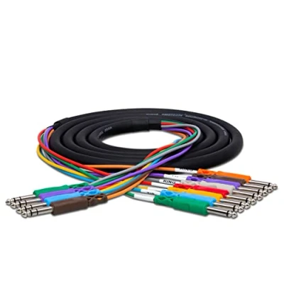 Image of Hosa STP 804 1/4 inch TRS to Dual TS Insert Snake, 13.1 feet