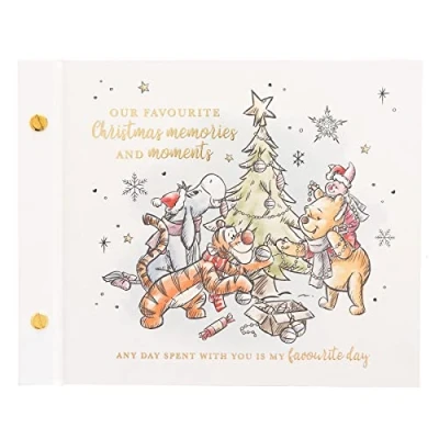Image of Disney Christmas Photo Album 7&#039; x 5&#039; Holds 40 Photos Winnie the Pooh 4534