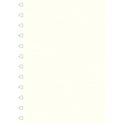 Image of Filofax A4 Refillable Notebook Plain Notepaper, White