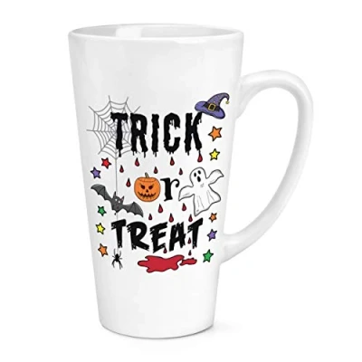 Image of Trick Or Treat Halloween 17oz Large Latte Mug Cup