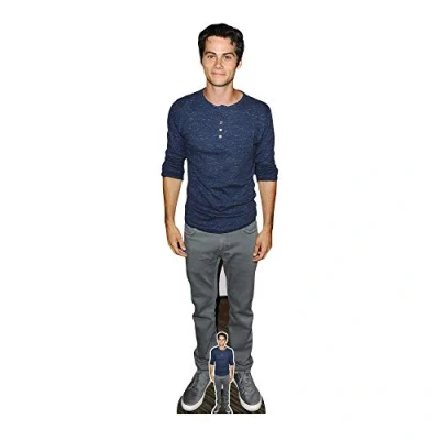 Image of STAR CUTOUTS CS922 Dylan O&#039;Brien Blue Shirt Lifesize Cardboard Cutout with Free Mini Standee for Fans, Solid, Multicolour, Regular