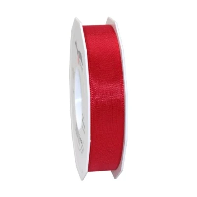 Image of C.E. Pattberg Präsent Europa Taffeta Ribbon Red 25 mm width, 50 m length