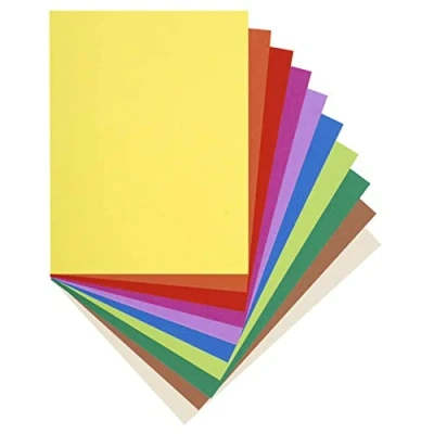 Image of Exacompta Ref 150100E Forever Collection Flash Square Cut Folders 220 x 310mm in Size, Suitable for A4 Documents, 80gsm Recycled Paper Assorted Colours (30 Pack)
