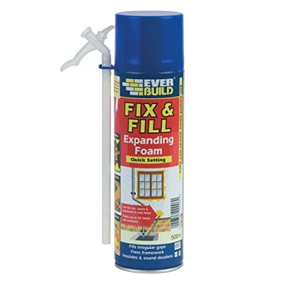 Image of Everbuild 500Ml Quick Setting Fill And Fix Polyurethane Expanding Foam White