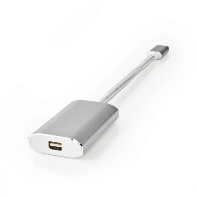 Image of Nedis CCTB64580AL02 câble vidéo et adaptateur 0,2 m USB Type C Mini DisplayPort Argent