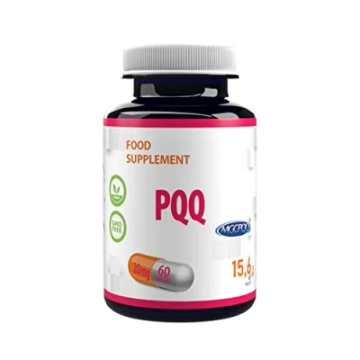 Image of Hepatica PQQ (MGCPQQ) 20mg 60 Vegan Capsules, Pyrroloquinoline Quinone Certificate, 3rd Party lab Tested, High Strength Supplement, Gluten and GMO Free