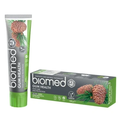 Image of Biomed Gum Health 98% Natural Toothpaste Strength &amp; Protection Sage Ecalyptus Rosemary Cedar Essential Oils, Vegan, SLES Free 100g
