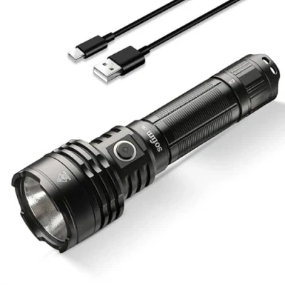 Image of Sofirn C8L Tactical Torch 3100 Lumens Powerful Dual Switch Rechargeable Flashlight, Super Bright Led USB C for Household Search, Outdoor Camping, Hiking and Mountaineering