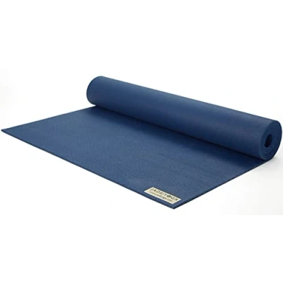 Image of JadeYoga Travel Yoga Mat Packable, Lightweight, &amp; Portable Non Slip Natural Rubber for Women Men Great Yoga, Home, Gym, Pilates, Fitness Stretching(Midnight Blue, 68&quot; x 24&quot;)