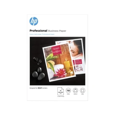 Image of HP 7MV79A Inkjet Professional Matte Business Paper, A4, 180gsm, 150 sheets