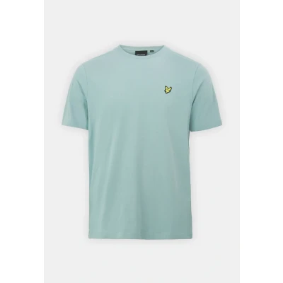 Image of Lyle &amp; Scott Plain Basic Tshirt, Men&#039;s, Size: Medium, Blue smoke