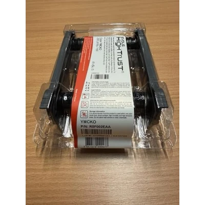 Image of Evolis R5F002EAA Printer Ribbon, Black, Blue, Red, Yellow