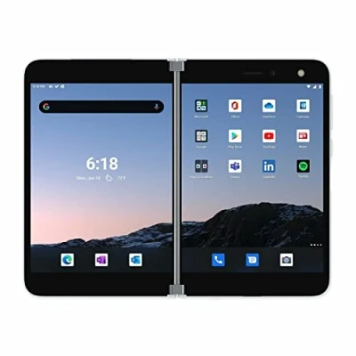 Image of 2020 Microsoft Surface Duo, 256GB Glacier (Renewed)