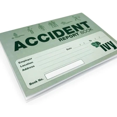Image of Accident Report Book First Aid Injury Record School Office