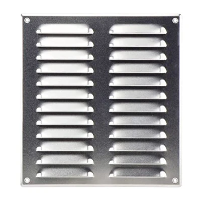 Image of Steinberg14 Aluminium Metal 260x280mm Air Vent Grille Cover with Insect Mesh 10x11 inch Ventilation